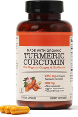 Curcumin Turmeric 2250mg 95% Curcuminoids & BioPerine Black