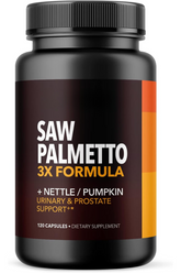 Saw Palmetto Supplement - Potent 3X Formula with Stinging Nettle + Pumpkin Seed Extract - DHT Blocker Urinary Health & Prostate Support Supplement for Mens Health - Saw Palmetto for Men 2 Month Supply