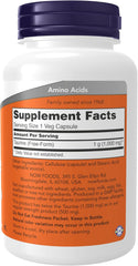 Foods Supplements, Taurine 1,000 mg, Double Strength, Nervous System Health*, 100 Veg Capsules
