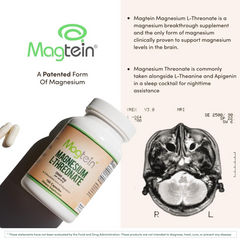 Magnesium L Threonate Capsules (Magtein) – High Absorption Supplement – Bioavailable Form for Sleep and Cognitive Function Support – 2,000 mg – 100 Capsules