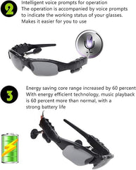 Wireless Bluetooth Sports Audio Glasses, Polarized Glasses for Smart Driving with Open Ear, Sight, Calling Hands (Full Set of, Complete Set of Lenses, Lightweight