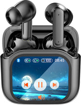 AI Language Translation Earbuds, LCD Touch Screen OWS Real-Time Translator for 144 Languages & Accents Headphones Translator Ideal for Travel Business Learning Translation Device Earphones