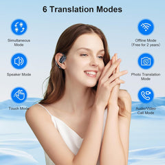 Translation Earbuds - Language Translator Earbuds in 150 Languages and 10 Offline, Translating Earbuds Real Time for iOS & Android, Translator Device for Travel Business