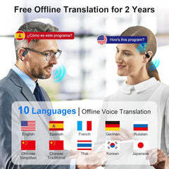 Translation Earbuds - Language Translator Earbuds in 150 Languages and 10 Offline, Translating Earbuds Real Time for iOS & Android, Translator Device for Travel Business