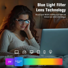 Smart Glasses, Blue Light Bluetooth Glasses for Men Women, Photochromic Sunglasses Lens, Open Mic & Speakers, Voice Assistant