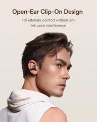 Bowie MC1 Open Ear Clip-On Earbuds, Adaptive Comfort with Anti-Drop Design, Impactful Sound with Adaptive Bass Boost, Adaptive Noise Cancelling Calls, IP57 Waterproof, 40H Playtime, Lightweight
