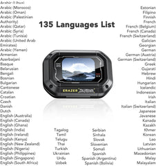 ERAZER XP6 Translation Earbuds Real Time AI Language Translator Earbuds Over The Ear Earbuds Touch Screen for 135 Languages Two-Way Translation Device fit iOS & Android for Travel Business Learning