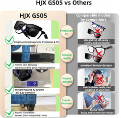 2-in-1 Smart Glasses for Women, Bluetooth Glasses for Women/Men with Speaker, Unisex Sunglasses, Blue Light Blocking & Polarized Lenses, Hands-Free Calls, UV400 Protection for Driving/Outdoor