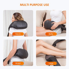 Neck Massager with Heat, Massager for Neck, Back, Shoulder, Foot and Leg, Deep Tissue 3D Kneading Massager for Relax Muscles at Home and Offie, Comfort Gifts for Women and Men