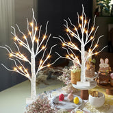 Christmas Decorations Indoor, 2 FT Birch Tree with LED Lights, Fairy Light Spirit Tree for Christmas Decor, Warm White Lighted Birch Tree for Home Decor Indoor, Battery Powered, Timer (2PK)