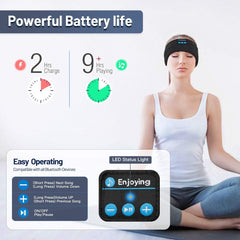 Sleep Headphones Wireless, Bluetooth Sports Headband Headphones with Ultra-Thin HD Stereo Speakers, unisex, Perfect for Sleeping, Workout, Jogging, Yoga, Insomnia, Air Travel, Meditation