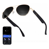 Smart Glasses with Ai translator,Translation Glasses for Women Men Bluetooth with Chat GPT 164 Language sunglasses Lens Clear Headphone with Speaker forTravel Meeting Trade Businesss (Black)