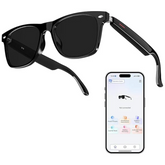 Smart Glasses with AI Translation, Support 110+ Languages, Voice Recorder with App, Open Ear Headphones, Bluetooth Audio Sunglasses for Woman&Man