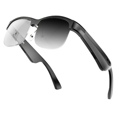 Smart Glasses, Blue Light Bluetooth Glasses for Men Women, Photochromic Sunglasses Lens, Open Mic & Speakers, Voice Assistant