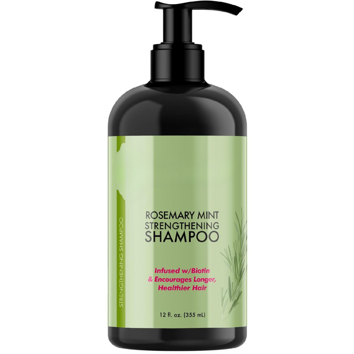 Organics Rosemary Mint Strengthening Shampoo Infused with Biotin, Cleanses and Helps Strengthen Weak and Brittle Hair, 12 Ounces