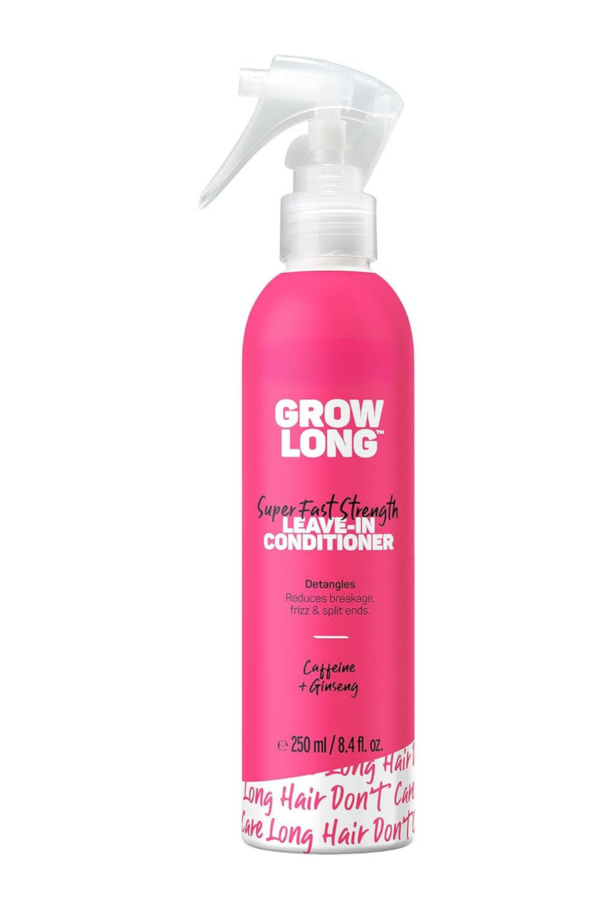 Leave-In Conditioner Spray & Detangler, Grow Long Biotin - Anti-Frizz Deep Conditioner For Split Ends & Breakage - Vitamin E, Caffeine & Ginseng for Curly, Dry & Damaged Hair