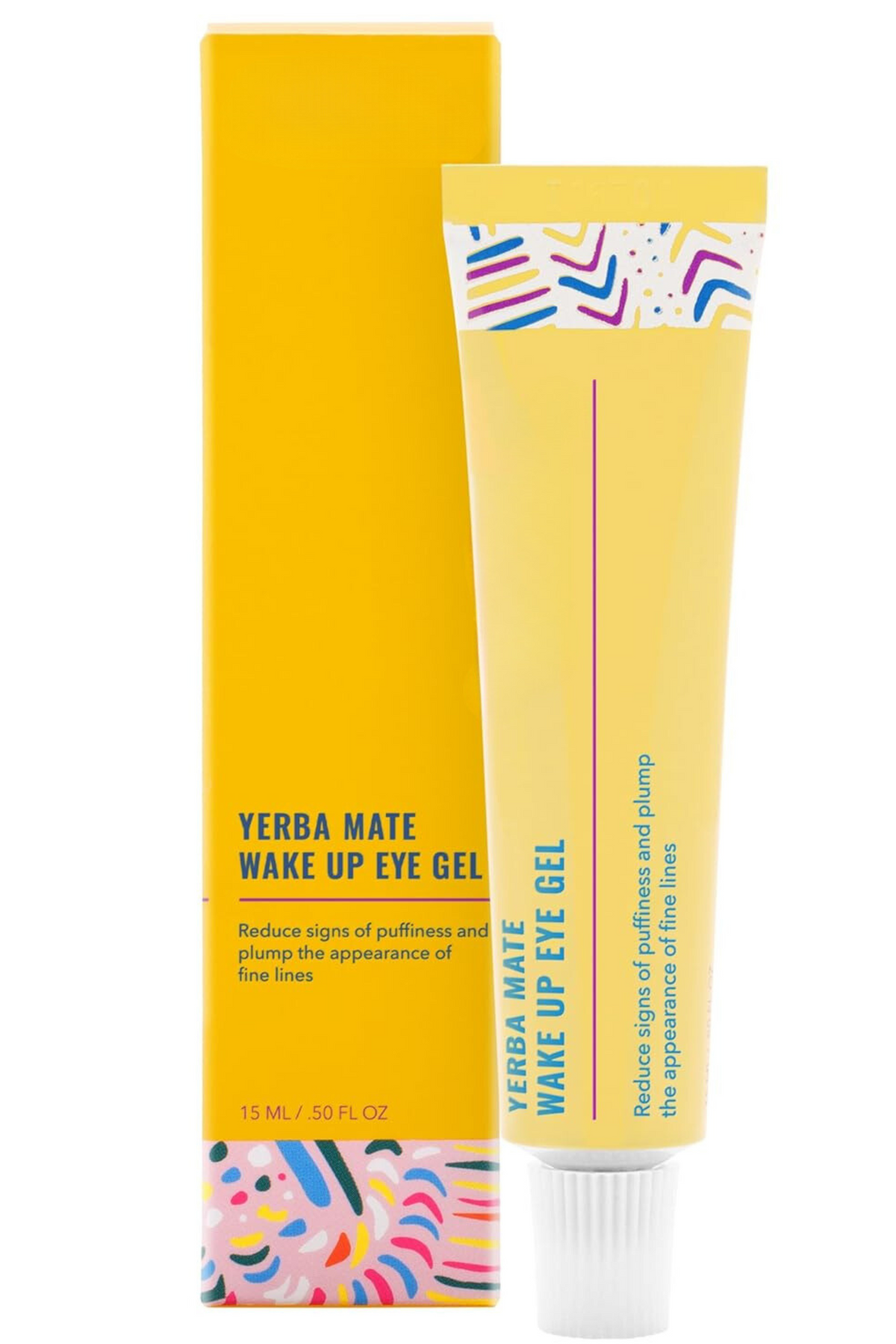 Yerba Mate Wake Up Eye Gel - Yerba Mate, Hyaluronic Acid and Caffeine to Hydrate, Minimize Puffiness and Swelling - Skincare for Face