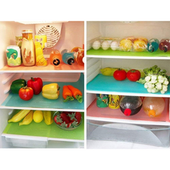 8pcs Refrigerator Liners for Shelves Washable, Fridge Shelf Liners Nonslip, Refrigerator Mats Liner for Glass Shelves, Shinywear Fridge Liners for Freezer Cupboard Cabinet Drawer, 4 Color