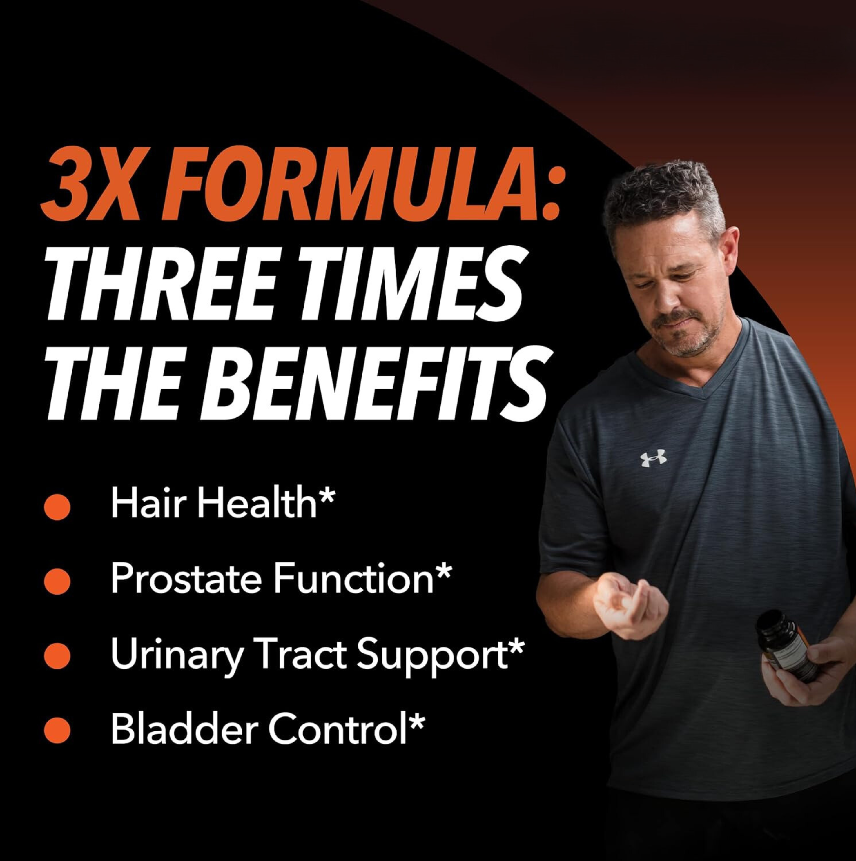 Saw Palmetto Supplement - Potent 3X Formula with Stinging Nettle + Pumpkin Seed Extract - DHT Blocker Urinary Health & Prostate Support Supplement for Mens Health - Saw Palmetto for Men 2 Month Supply