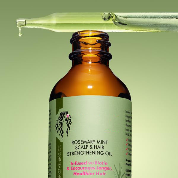 Rosemary Mint Scalp & Hair Strengthening Oil for All Hair Types, 2 Ounce