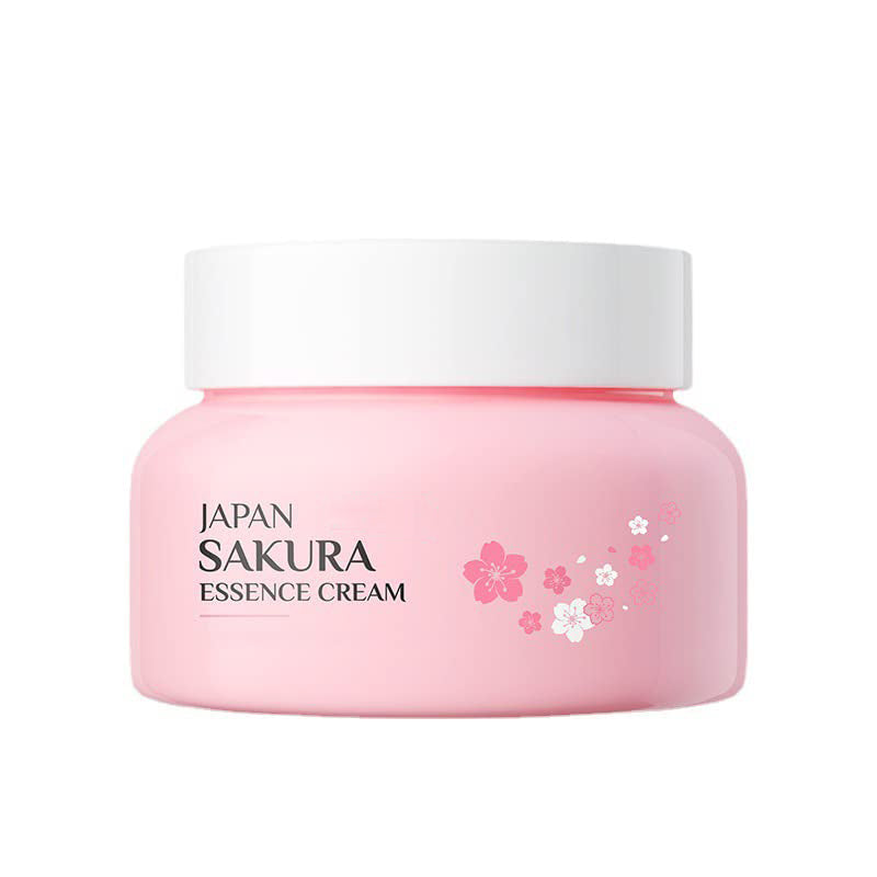 Sakura Essence Cream Facial Moisturizer, Daily Hydrating Repair Face Cream with Sodium Hyaluronate for All Skin Types, Face and Neck Cream to Smooth Skin (60g