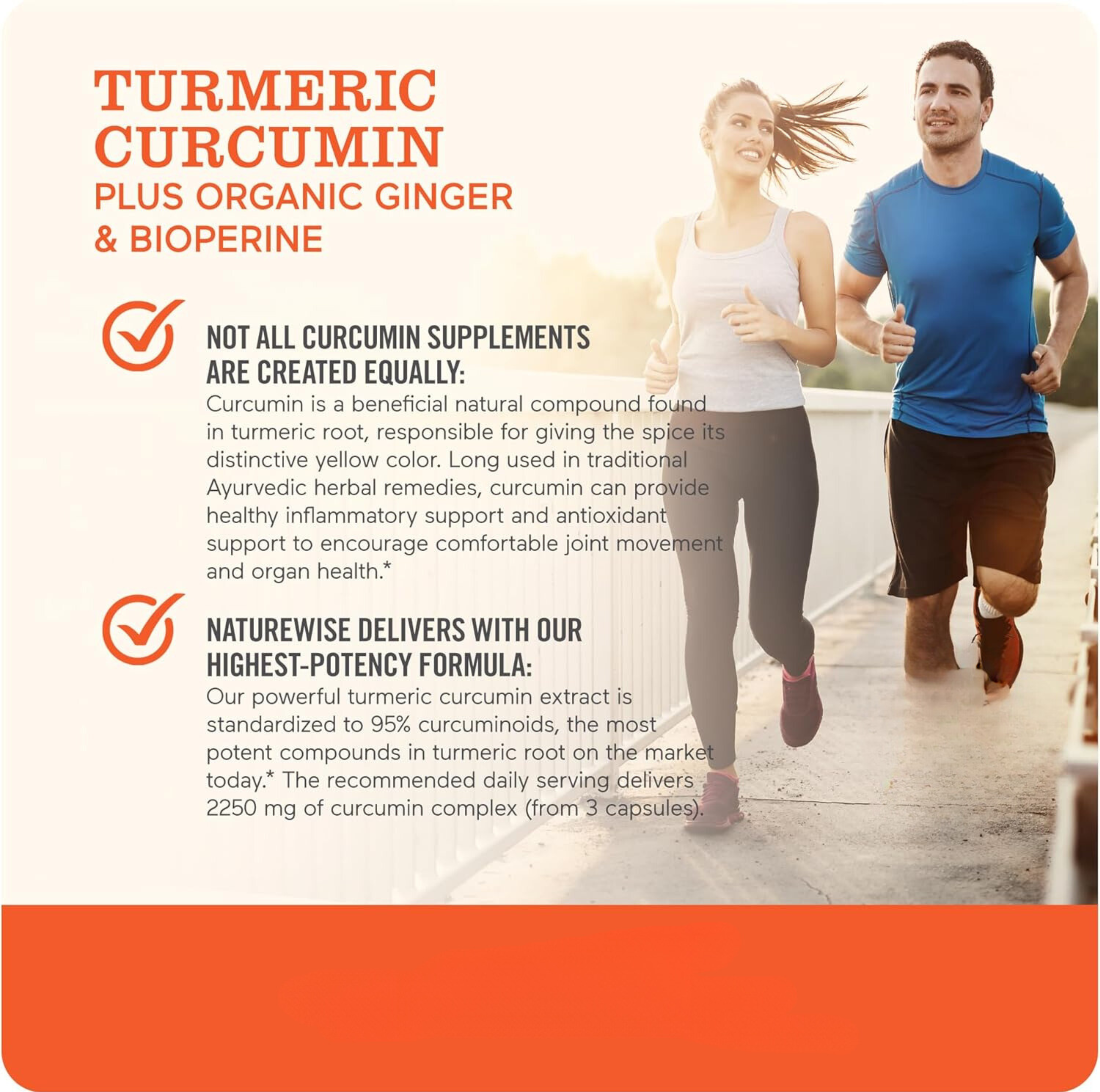 Curcumin Turmeric 2250mg 95% Curcuminoids & BioPerine Black Pepper Extract Advanced Absorption for Joint Support [1 Month Supply - 90 Count]