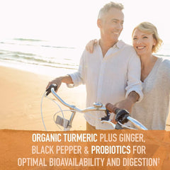 Garden of Life Extra Strength Turmeric Inflammatory Response 60 Tablets-100mg Curcumin (95% Curcuminoids) Black Pepper, Probiotics, Non-GMO Vegan Gluten Free Herbal Supplement