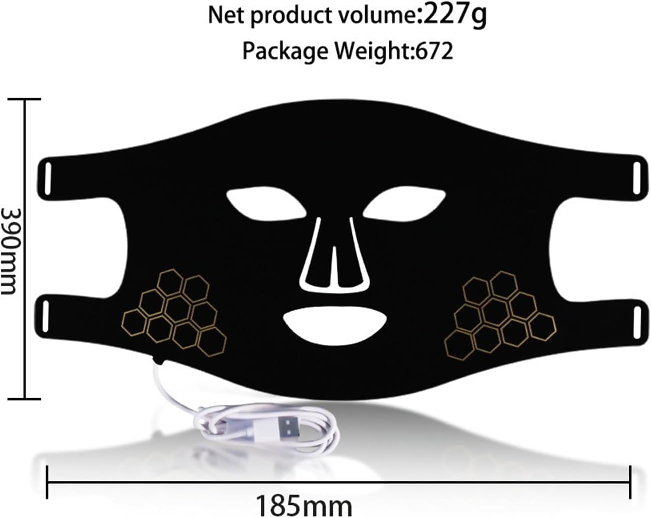 Red Light Therapy for Face,LED Face Mask, Red & Blue LED, Infrared Light Therapy, USB-C, Remote Control,4 Modes Portable red Light Facial Therapy Device with 2000mAh Rechargeable Remote