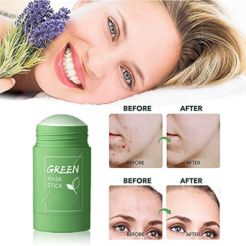 Green Tea Mask Clay Stick For Face | Poreless Deep Cleanse Acne Blackhead Remover Works All Skins But Sensitive Purifying Cleansing Blackheads, 1.4 Ounce (Pack of 1)