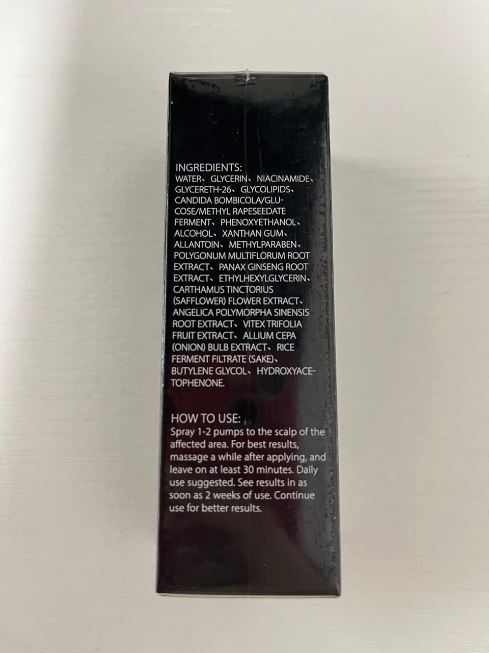 Hair Growth Spray, Organic Onion Oil with Rosemary Scent, Enriched with Black Seed Oil, Controls Hair Loss, Promotes Growth, for Women and Men