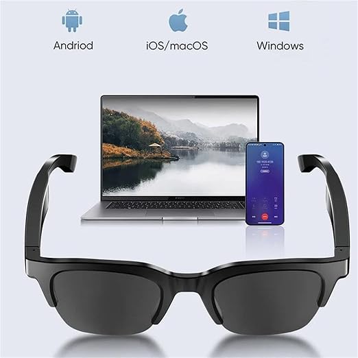 Bluetooth Smart Wireless Sunglasses Voice Control Microphone and Touch Speakers Outdoor UV Sunglasses for Men Women