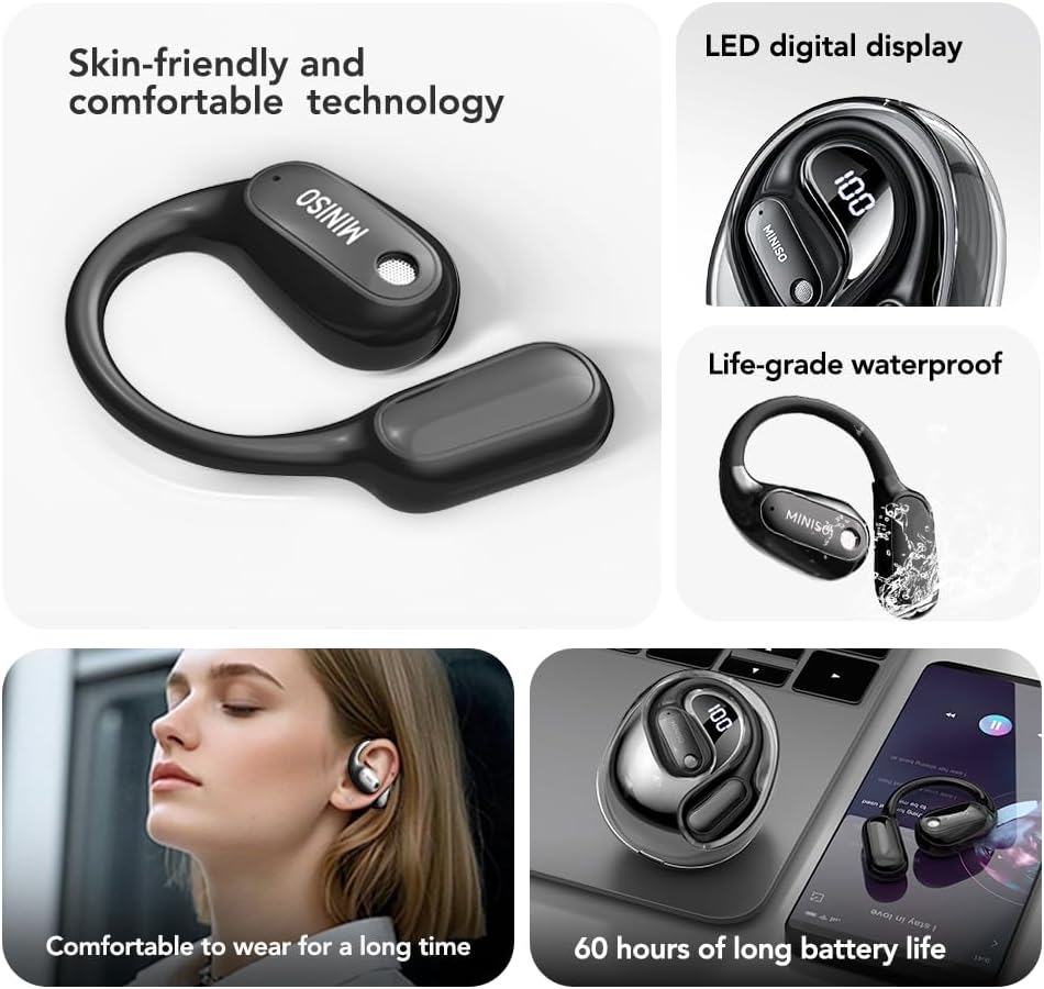 MS190 AI Translation Earbuds Real Time, 3-in-1 Translator Earbuds，135 Language Translating Headphones with APP, Translation Device Audifonos Traductores Inglés Espanol Fit iOS and Android