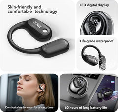 MS190 AI Translation Earbuds Real Time, 3-in-1 Translator Earbuds，135 Language Translating Headphones with APP, Translation Device Audifonos Traductores Inglés Espanol Fit iOS and Android