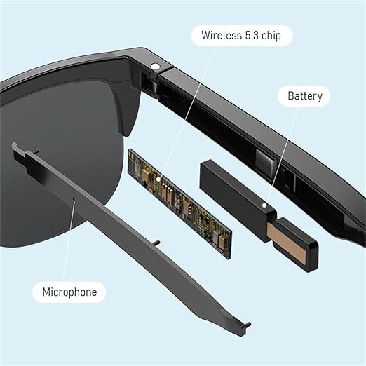 Bluetooth Smart Wireless Sunglasses Voice Control Microphone and Touch Speakers Outdoor UV Sunglasses for Men Women