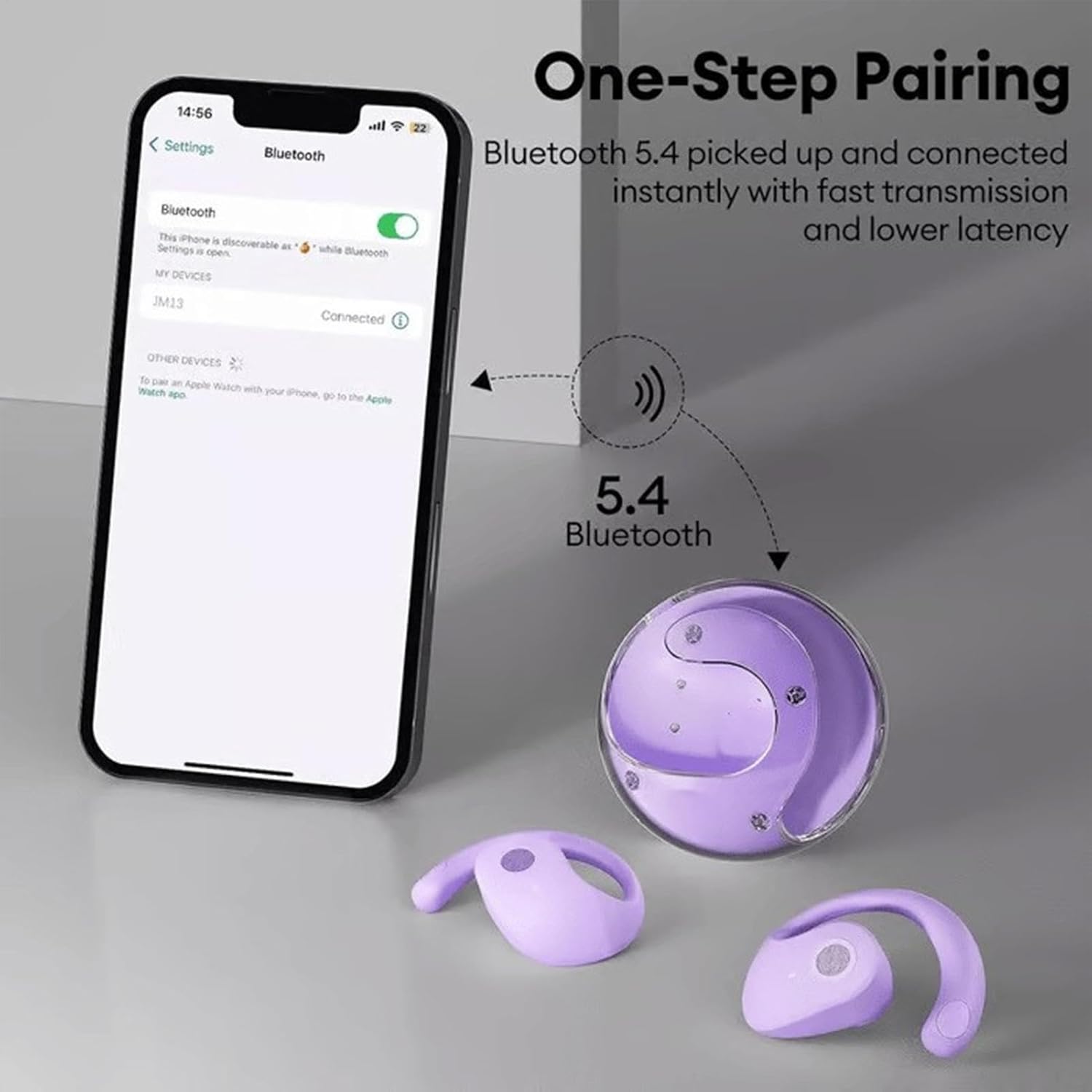 Translation Earbuds – Real-Time Language Translator Earphones, Supports 75 Languages, Lightweight Translator Device for Phones