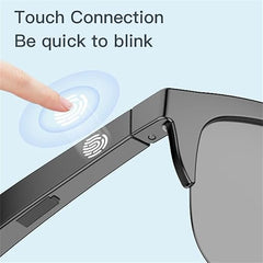 Bluetooth Smart Wireless Sunglasses Voice Control Microphone and Touch Speakers Outdoor UV Sunglasses for Men Women