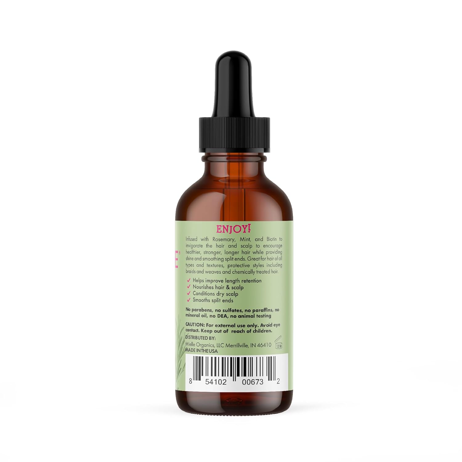 Rosemary Mint Scalp & Hair Strengthening Oil for All Hair Types, 2 Ounce