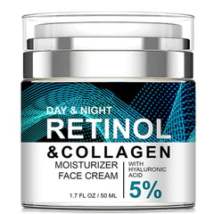 Collagen Retinol Hyaluronic Acid Cream, Retinol and Collagen Face Cream, Anti Againg Collagen Retinol Hyaluronic Acid Cream, Retinol Moisturizer for Face, Anti Wrinkle Retinol Night Cream for Women