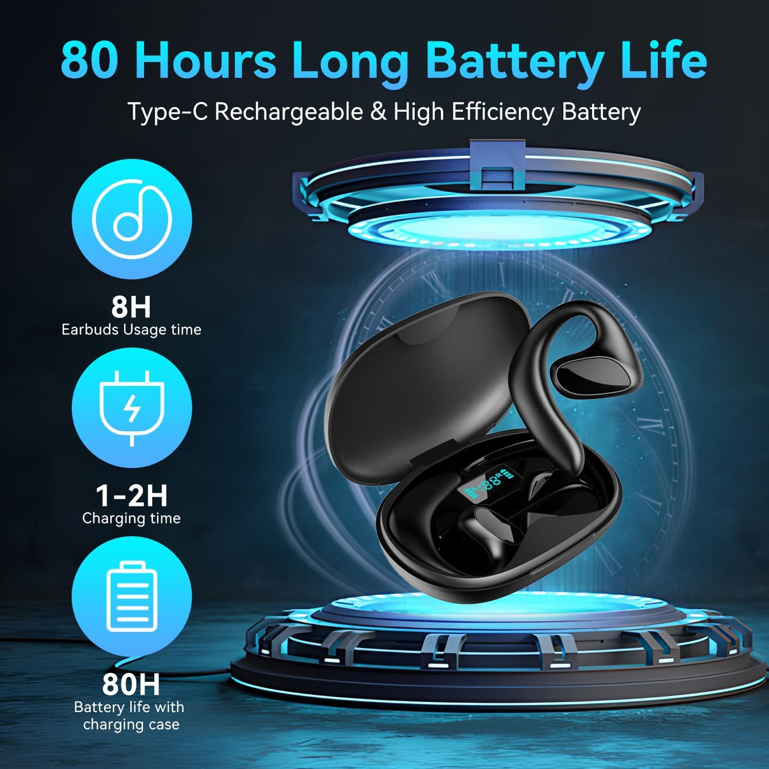 Ai Language Translation Earbuds Real Time 2025,150 Languages Two-Way Instant Voice Language Translator,Wireless Bluetooth Headphones,Text/Photo Translation Device with APP for iOS &Android-Black