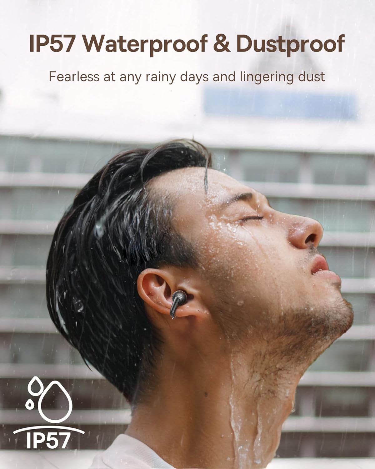 Bowie MC1 Open Ear Clip-On Earbuds, Adaptive Comfort with Anti-Drop Design, Impactful Sound with Adaptive Bass Boost, Adaptive Noise Cancelling Calls, IP57 Waterproof, 40H Playtime, Lightweight