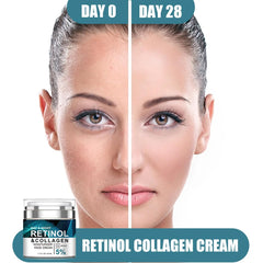 Collagen Retinol Hyaluronic Acid Cream, Retinol and Collagen Face Cream, Anti Againg Collagen Retinol Hyaluronic Acid Cream, Retinol Moisturizer for Face, Anti Wrinkle Retinol Night Cream for Women