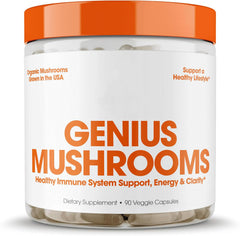 Lions Mane, Cordyceps, Reishi - Brain Nootropic for Energy, Focus, Overall Wellness, & Immune Support, - 90 Veggie Pills