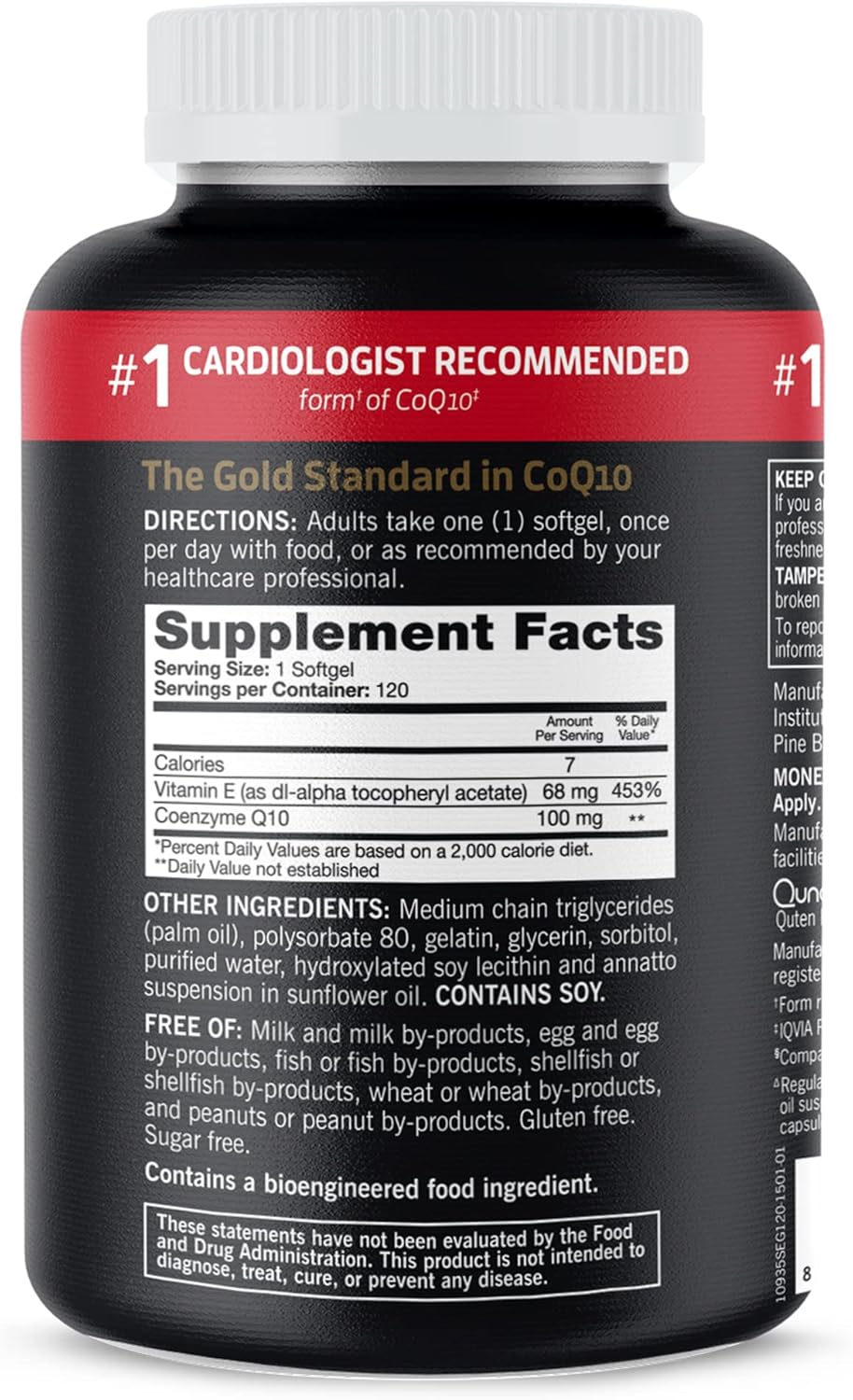 CoQ10 100mg Softgels, Ultra CoQ10 100mg, 3x Better Absorption, Antioxidant for Heart Health & Energy Production, Coenzyme Q10 Vitamins and Supplements, 4 Month Supply, 120 Count