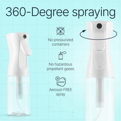 Spray Bottle For Hair – Continuous Mister Spray Bottle for Hairstyling, Cleaning, Plants, Pets, Barbers, Salons, Essential Oil Scents