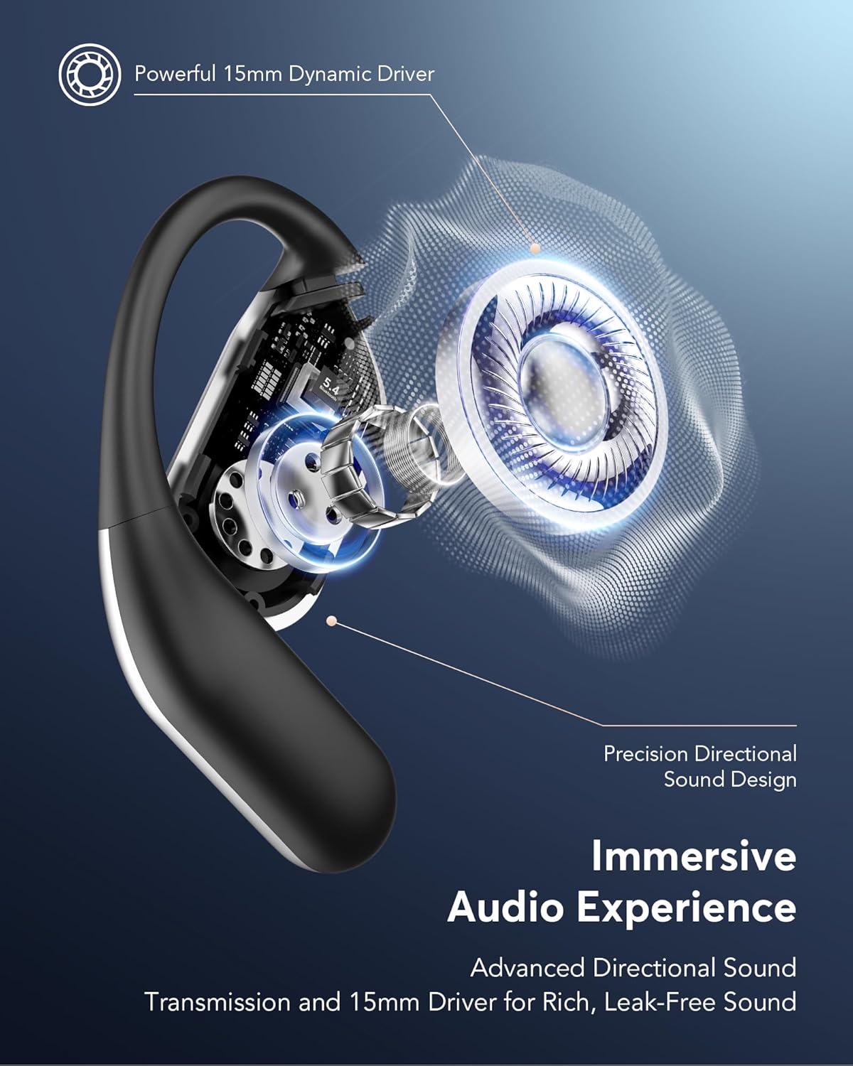 AI Translator Earbuds Real-Time 144 Languages & Accents, 3-in-1 Open Ear Wireless Bluetooth Earbuds with Charging Case, Spanish/English Audífonos Traductores, iOS & Android Compatible