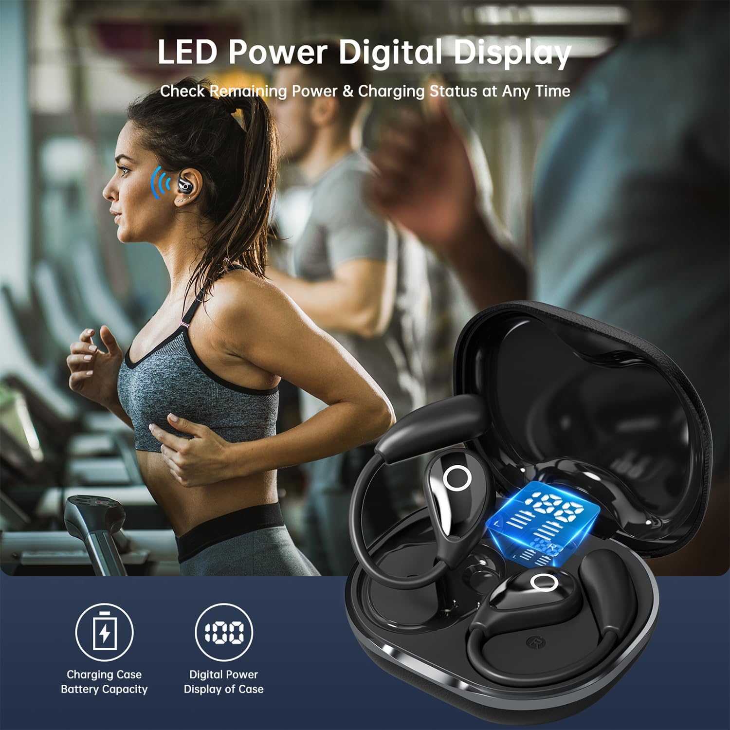 AI Translation Earbuds Real Time 144 Languages Translating Headphone 3-in-1 Translator Earbuds Wireless Bluetooth Translation Headphone for Travel, Business, Learning, iOS & Android Compatible