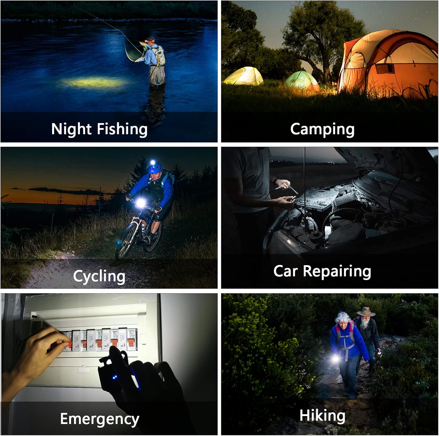 COB Keychain Work Light 2000 Lumens 7 Modes with Red Light Small Keychain Flashlights Magnet Rechargeable Keychain Light COB LED Light Waterproof Portable Mini USB Pocket COB Work Lights (2 Pack)