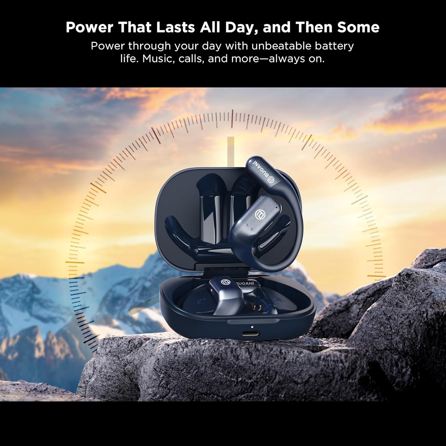 AI Language Translation Earbuds Real Time, 3-in-1 AI Translator Earbuds,5.4 Bluetooth Headphones,40 Languages Translation with Al Semantic Tech (Blue)