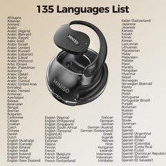 AI Translator Earbuds, X15 PRO AI Language Translator Headphones Bluetooth Earbuds for Listening to Music & Calling Support 135 Languages (Black Blue)