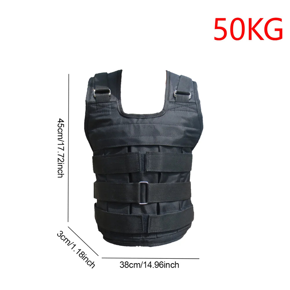 Adjustable Weighted Vest for Running & Training — 7lb-110lb (3–50 kg)